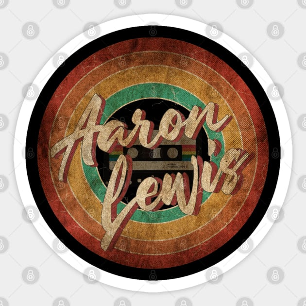 Aaron Lewis Vintage Circle Art Sticker by antongg